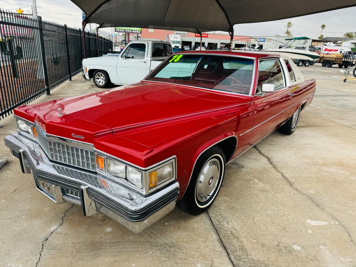 1978 Red Cadillac coupe de ville , located at 2190 Hwy 95, Bullhead City, AZ, 86442, (928) 704-0060, 0.000000, 0.000000 - on consignment. this super clean 1978 Cadillac Coupe Deville . runs and drives great . everything works. always garaged. - Photo#2